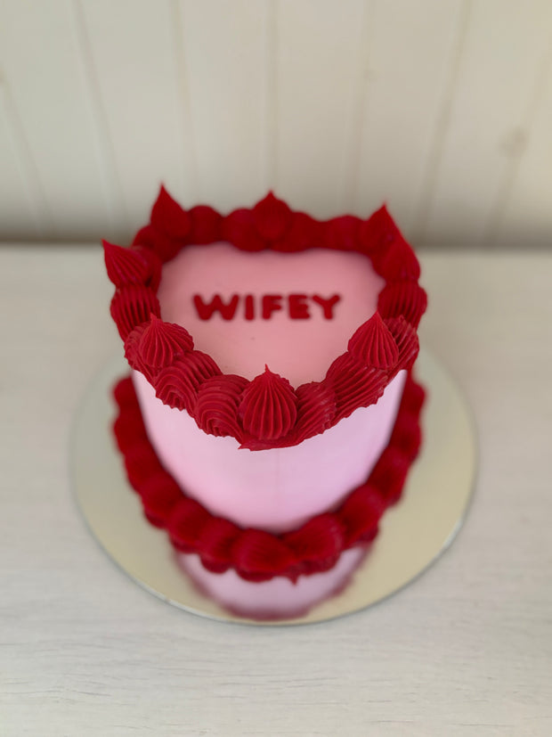 Vintage Style Heart Cakes