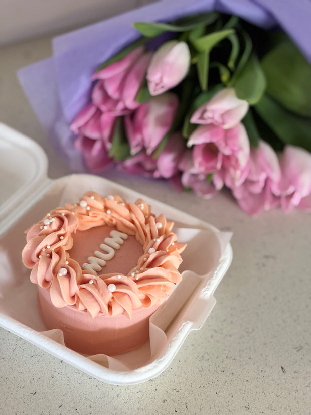 Mother’s Day Bento Cake & Tulips
