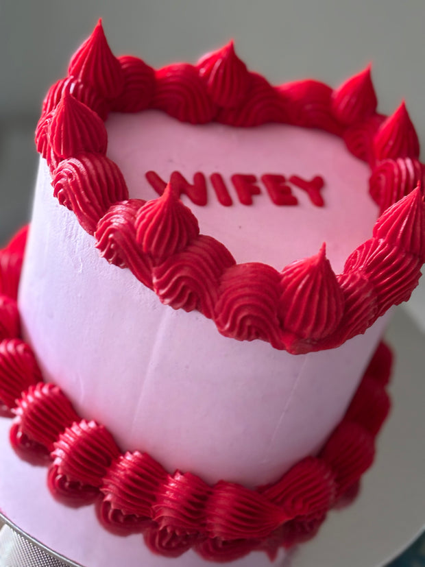 Vintage Style Heart Cakes