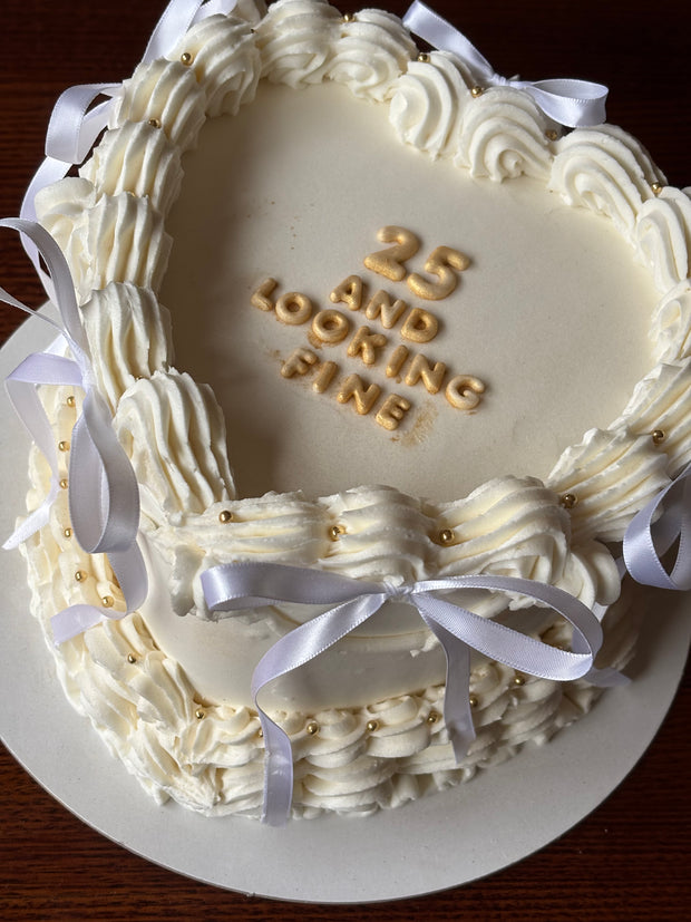 Vintage Style Heart Cakes