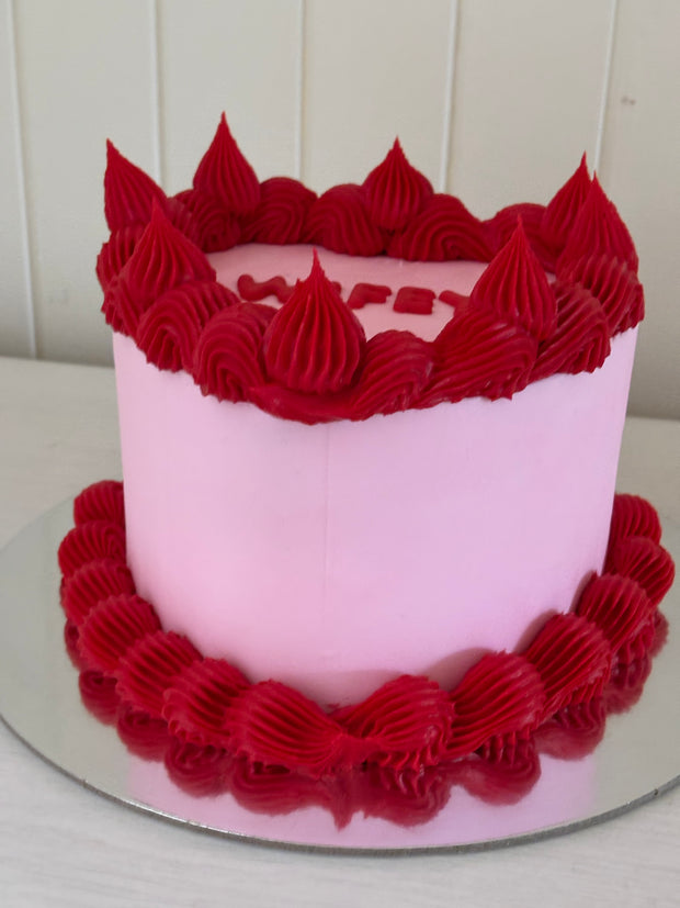 Vintage Style Heart Cakes